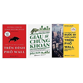 [ Thăng Long Books ] Trên Đỉnh Phố Wall + Giàu Từ Chứng Khoán + Bước Đi Ngẫu Nhiên Trên Phố Wall ( Combo 3 Cuốn )