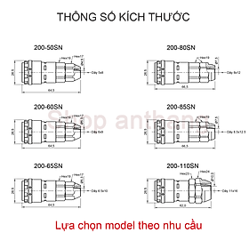 Khớp nối nhanh khí nén một chạm 200-SN, Nitto - Nhật Bản