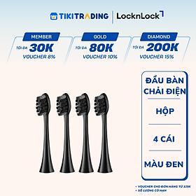 Đầu Bàn Chải Điện LocknLock ENR546BLK (4pcs) - Màu Đen