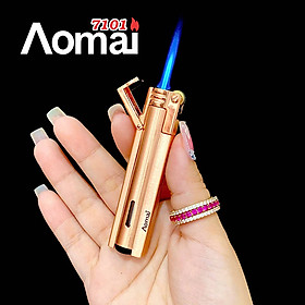 Bật Lửa Khè Gas Đá Aomai 7101 Chắn Gió Kim Loại – Xài Gas (giao màu ngẫu nhiên)