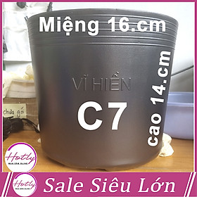 [SALE] 100 Chậu nhựa C7 16x13cm trồng cây ăn trái và hoabền 10 năm-77210