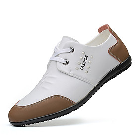 New men's large size single shoes fashion all-match casual white shoes breathable men's shoes