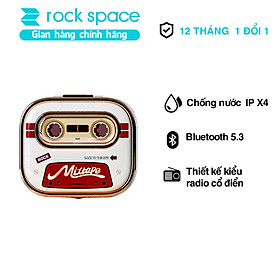 Tai nghe Bluetooth nhét tai không dây TWS Rockspace Retro Mix Tape nghe nhạc lên đến 20h Hàng chính hãng có bảo hành