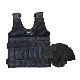 44 lb Workout Weight Vest Weighted Training Adjustable Fitness Jacket Exercise