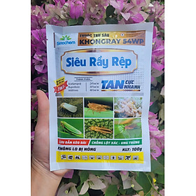 Mua Trừ rầy KHONGRAY 54WP hiệu SIÊU RẦY RỆP gói 100gram trừ rầy xanh  rầy nâu  rầy phấn trắng  bọ trĩ  rệp sáp  rầy mềm chống lột xác và ung trứng hiệu quả kéo dài