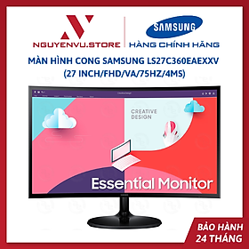 Màn hình cong SAMSUNG LS27C360EAEXXV 27 inch FHD VA 75Hz 4Ms - Hàng Chính