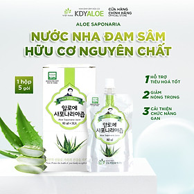 NƯỚC NHA ĐAM SÂM NGUYÊN CHẤT 100%  Hộp 5 gói Hỗ trợ tiêu hóa