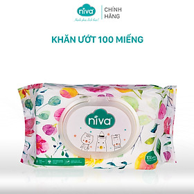 Khăn Ướt Đa Năng Không Mùi Niva 100 Tờ Tiện Dụng, Diệt Khuẩn, An Toàn Cho Trẻ Sơ Sinh Phụ Nữ Mang Thai