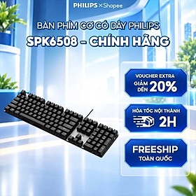 Bàn phím cơ có dây Philips SPK6508 - Hàng Chính Hãng
