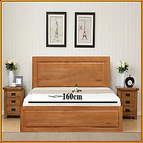 Giường ngủ Nhật Tundo gỗ sồi - 0 hộc