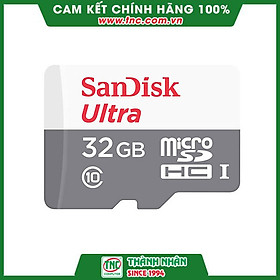 Mua Thẻ nhớ 32GB Micro SD Sandisk Ultra (SDSQUNS-032G-GN3MN)- Hàng chính hãng