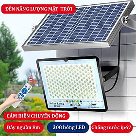 Đèn năng lượng mặt trời  MAXTECH bóng to 150w, 200w, 250w, 300w - Đèn LED, IP chống nước, bụi - D1370