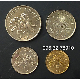 Mua XU SƯU TẦM SINGAPORE 4 XU PHÁT HÀNH NĂM 2007.