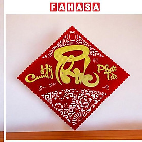 Miếng Dán Chữ Phúc Vuông Trang Trí Tết 35 cm