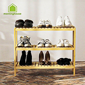 Mua KỆ GIÀY DÉP 3 TẦNG - KỆ GIÀY DÉP GỖ THÔNG- Dài 80cm - 3T800