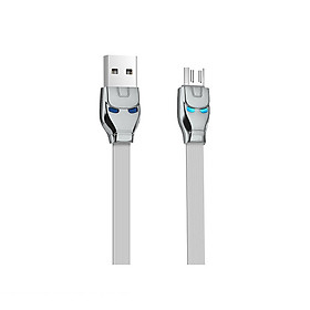 Cáp sạc IronMan HoCo U14 cổng MicroUSB (Xám) - Hàng Chính Hãng