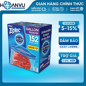 Mua Túi Ziploc Double Zipper Gallon Freezer Bags 152 túi