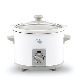 Nồi nấu cháo ăn dặm cho bé 1.5L Fatzbaby FB9015MH ( TRẮNG GHI ) - Tặng 01 chén sứ ( ngẫu nhiên )