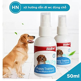 Chai Xịt Hướng Dẫn Chó Đi Vệ Sinh Đúng Chỗ Bioline 50ml - YonaPetshop