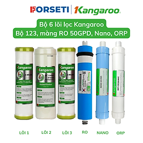 Trọn bộ 6 lõi lọc nước Kangaroo Hàng chính hãng dùng cho máy lọc nước Kangaroo KG113 - Trọn bộ RO Kangaroo