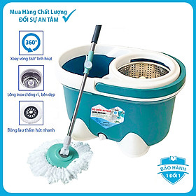 Mua Cây lau nhà xoay siêu tốc tự vắt kèm thùng xoay 360 độ thông minh lau sạch nhanh khô