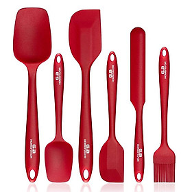 Bộ 6 Đồ Dùng Nhà Bếp Thìa Đũa Bộ Dụng Cụ Nấu Ăn Cạp Thìa Bàn Chải Silicone Mềm Mại Nướng Nấu Phụ Kiện Dụng Cụ Nhà Bếp - one