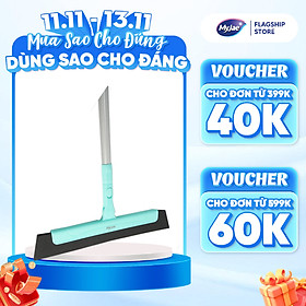 Cây Gạt Nước EVA Đa Năng MyJae Xoay 180 Độ, Chổi Quét Nhà Chống Dính Có Thể Thu Gọn