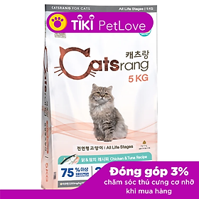 Catsrang 5Kg Thức Ăn Hạt Cho Mèo Mọi Lứa Tuổi