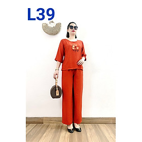 Quần Áo Trung Niên - Bộ Đũi Tay Lỡ Cao Cấp Ống Rộng - Dành Cho Quý Bà U50,  U60, U70 - Tuấn Tú Store - Giá Tiki Khuyến Mãi: 242,000Đ -