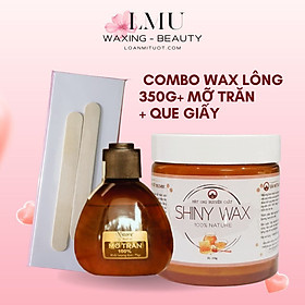 Combo triệt lông wax Shiny handmade và mỡ trăn N'store