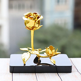 Quà tặng Sếp nữ cao cấp: Bông hoa hồng doanh nhân mạ vàng 