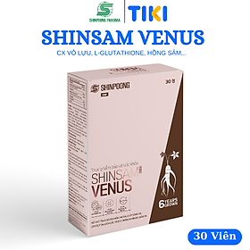 [Hộp 30 Viên] Viên uống SHINSAM VENUS hỗ trợ tăng độ đàn hồi cho da, sáng da, làm đẹp da, giảm nhăn da, nám da - SHINPOONG PHARMA