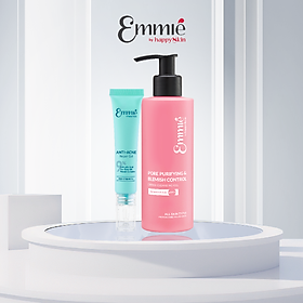 Combo Gel Rửa Mặt BHA và Chấm Mụn Cấp Tốc 3 Tác Động Emmié by Happyskin