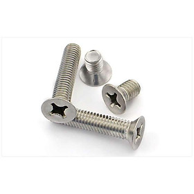 Mua Combo 10 con Vít pake đầu bằng  4 cạnh M3 M4 M5 M6 M8 Inox bu lông