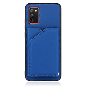 Bao da điện thoại màu trơn nắp gập từ tính có giá đỡ cho Samsung GalaxyA02S A12 A32 4G A42 A52 A72 5G M51