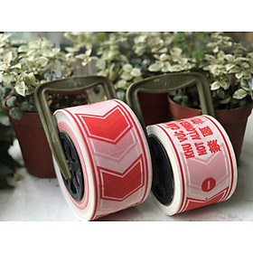 5 Cuộn băng rào cảnh báo chắn công trình 7cm - 100m có tay cầm - Băng Keo - Keo Hồ - Cắt Keo Tác giả OEM | GiaSach.com