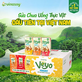 Thùng Sữa chua uống từ thực vật Veyo Yogurt Phiên bản đặc biệt 03 vị ( 180ml x 30 Hộp)