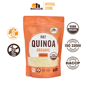 Hạt Quinoa Trắng Hữu Cơ Smile Nuts Túi 500g - Nhập Khẩu Từ Peru