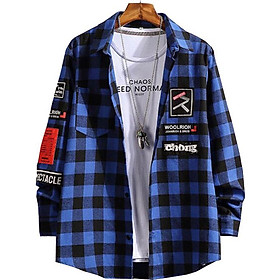 Mua Áo sơ mi caro Unisex nam nữ form rộng mẫu mới - MT01 - Xám - L tại Hương Nemo Style Mua Áo Sơ Mi Caro Unisex Nam Nữ Form Rộng Mẫu Mới - Mt01 - Xám - L Tại Hương Nemo Style