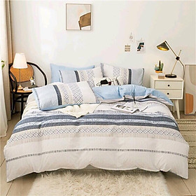 Bộ Ga Giường Full Set Cotton Korea Bedding ADU79 Đủ Kích Thước Trải Nệm 4 Món CỎ VỎ CHĂN