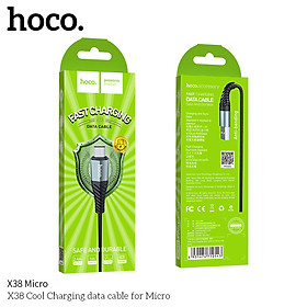 Cáp sạc dây dù siêu bền HOCO X38 có sạc nhanh - Hàng chính hãng