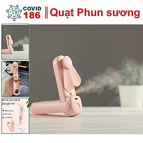 Mua Quạt phun sương cầm tay  quạt cầm tay sạc pin gấp gọn thông minh (Giao màu ngẫu nhiên A00)