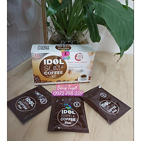 Mua Cafe giam can IDOL SLIM + X2 mẫu mới chuẩn hàng thái hộp 10 gói giảm 3-6kg
