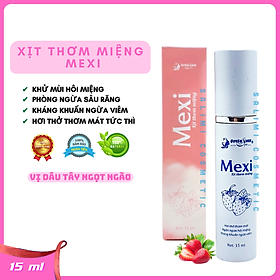 Xịt Thơm Miệng MEXI Quyên Lara - Giúp Hơi Thở Thơm Mát, Hết Hôi Miệng, Giảm Tình Trạng Viêm Lợi, Viêm Chân Răng, Dung Tích 15ml