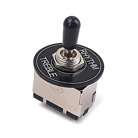 3 Way Toggle Switch Pickup Selector with Rhythm Treble Washer Ring for LP Electric Guitar