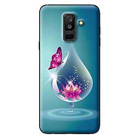 Ốp lưng cho Samsung Galaxy A6 Plus 2018 nền giọt nước 1 - Hàng chính hãng
