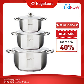 BỘ NỒI INOX NAGAKAWA NAG1304