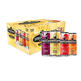 Thùng 24 Lon Cao Strongbow Cider Đặc Biệt 4 Vị (330ml / Lon)