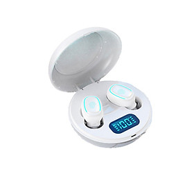 Wireless Headphones Bluetooth Headphones Wireless Earphones Earbuds Noise Cancelling with Mic LED Display IPX5 Waterproof for Phone Sports Business