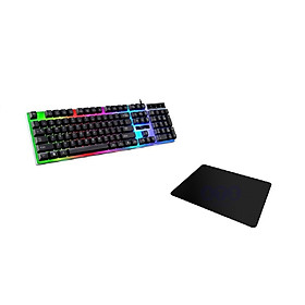 Mua  Tặng lót chuột  Bàn phím G21 LED giả cơ game chuyên dụng - Hàng nhập khẩu